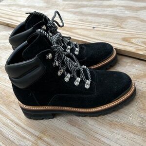 Marc Fisher Suede Lace-Up Boots – Women’s Size 8